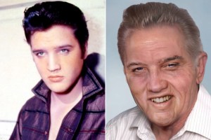 Elvis' age progressed to 78 years old...